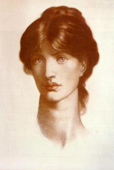 Dante Gabriel Rossetti : Study For A Vision Of Fiammetta